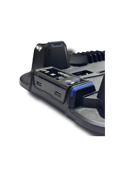 Ps5 Slim / Ps5 Pro Uyumlu Çok Fonksiyonlu Soğutucu Stant - Çift Kol Şarj Standı Ve Oyun Yuvalı