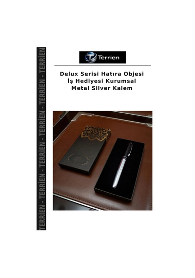 Delux Serisi Hatıra Objesi İş Hediyesi Kurumsal Metal Silver Kalem Çok Renkli