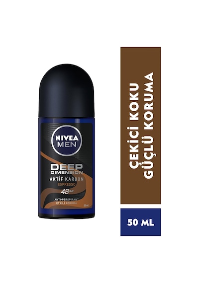 Nivea Men Deep Dimension Espresso Roll-On Deodorant 50 ML