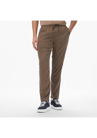 Nautica Erkek Kahverengi Jogger Fit Pantolon Düz P57212t Kahverengi