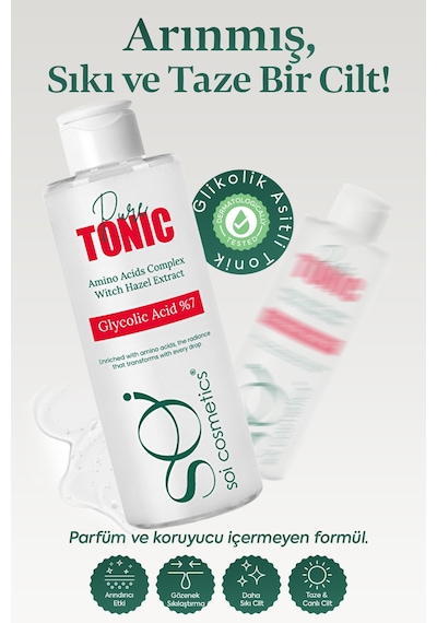 Soi Cosmetics Glikolik Asit Gözenek Sıkılaştırıcı ve Arındırıcı Leke Karşıtı Tonik 200 ML