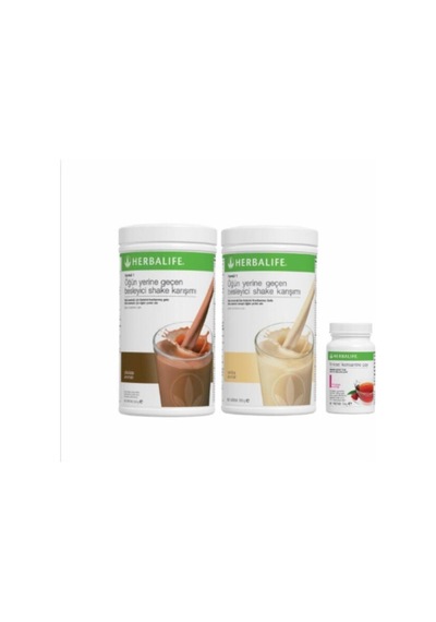 Herbalife 1 Adet Vanilya-1 Adet Fındık Aromalı Shake+50 Gr Şeftali Aromalı Çay