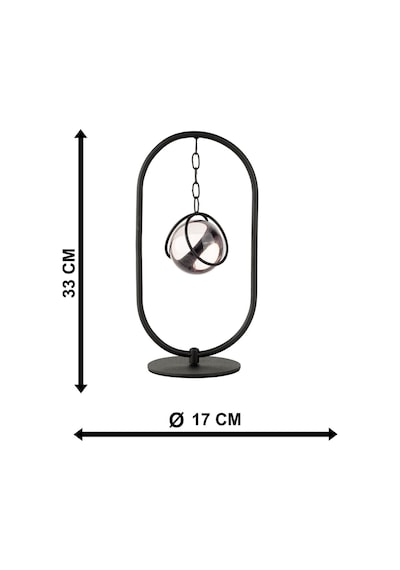 Hakko Metal Camlı Aksesuar Siyah
