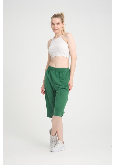 Superlife Kadın Kısa Kapri Şort Spr24ks64 Benetton Yeşili