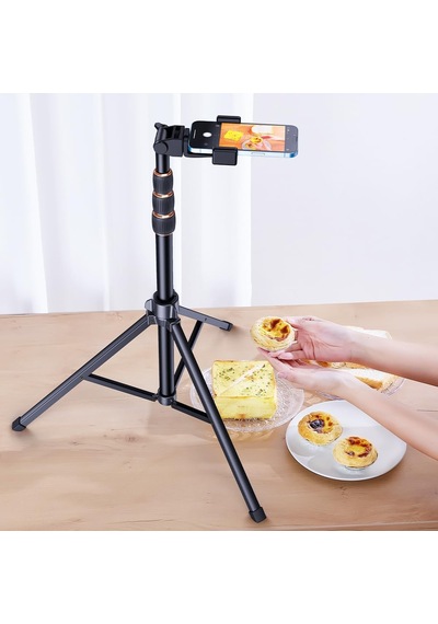 Tr Bluetooth Kumandalı Alüminyum Tripod Işık Standı 180 Cm Telefon Tutucu Stand Yüksek Açı Çekim Canlı Yayın