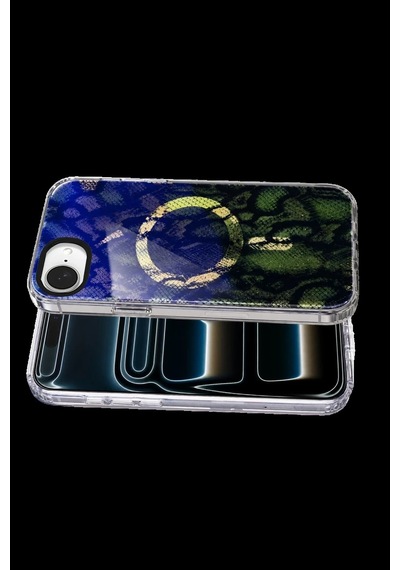 Onegif Apple iPhone Uyumlu,  17e Desina Magsafe Kapak - Desen 7
