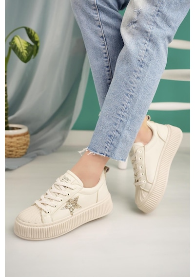 Nesil Shoes Dvm 3100 Bej Kadın Sneakers-bej Bej