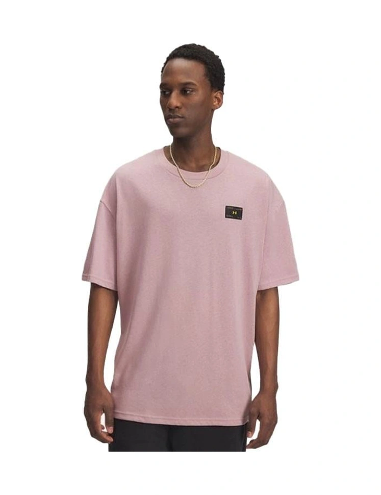 Under Armour Hwt Woven Label Erkek T-shirt 6005668-673 Pembe