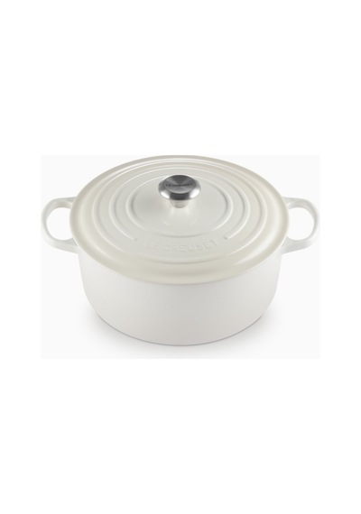 Le Creuset Yuvarlak Ikonik Lüks Döküm Tencere 28 Cm Krem
