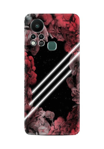 Infınıx Hot 11s Kılıf Silikon Desen Özel Seri Flowers Line 1732