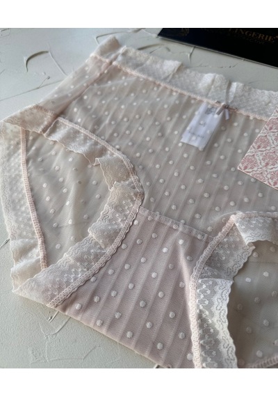 Lily Baby Puantiyeli Pamuk Ağlı Transparan Esnek Normal Bel İthal Pudra