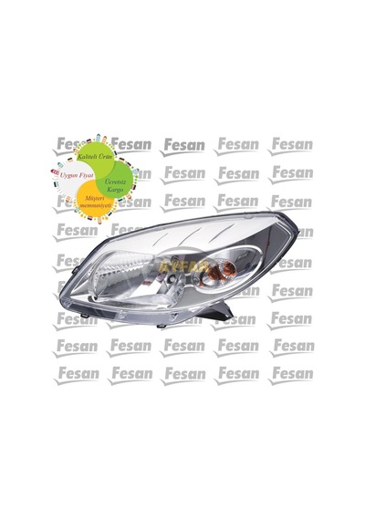 Ayfar Dacia Sandero Sol Ön Far 2008-2013 N11.206