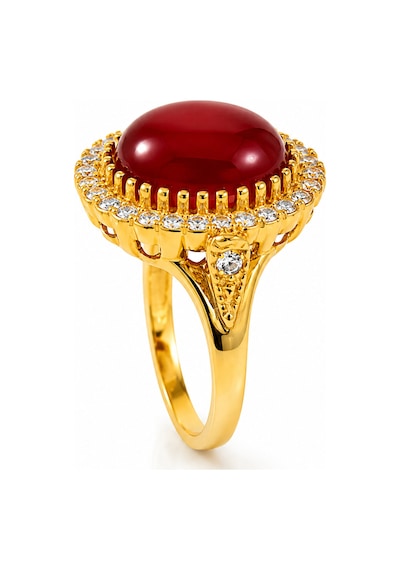 Yazıcılar 14 Ayar Altın Ruby Queen Zarif Yüzük 3,49 Gr 898