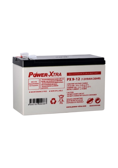Power-Xtra Px9-12 - 12V 9 Ah Bakımsız Kuru Akü Power-Xtra Px9-12 - 12V 9 Ah Bakımsız Kuru Akü