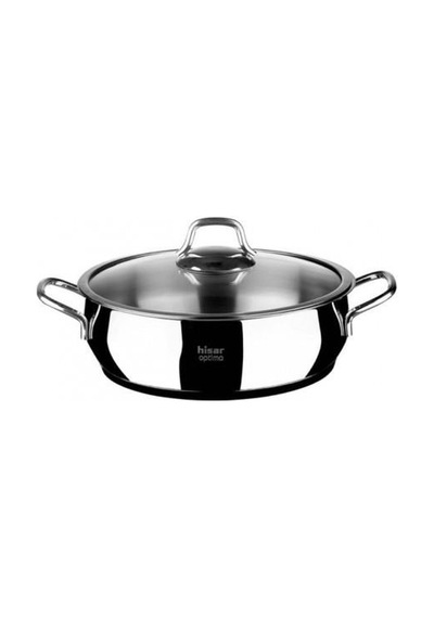 Hisar Optima Bergama Metal Saplı 24X8 CM Kısa Tencere