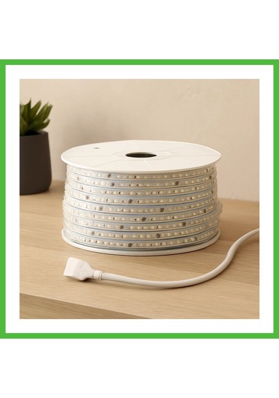 Vaveni 100m 220v Dış Mekan Led Şerit 6500k Beyaz 120 Led/m Arz