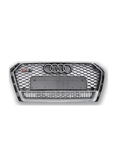 Autogp Audi A4 Rs4 Ön Panjur Izgara 2016+ B9 Siyah-gri