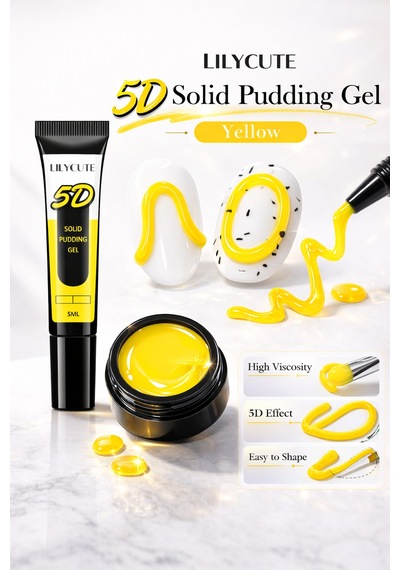 Lilycute Solid Pudding Gel 5 D 10 Ml Yellow