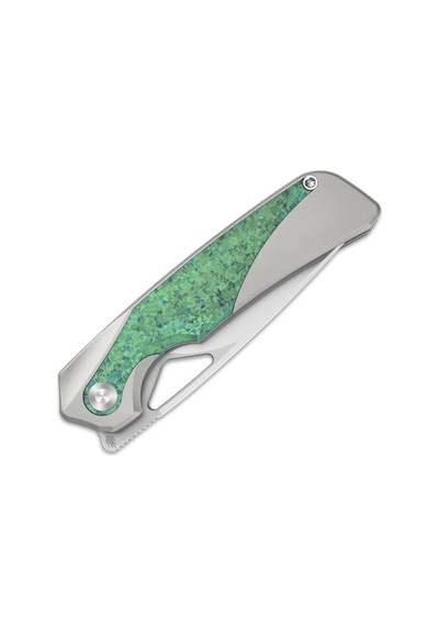 Topsail Kamp M390 Titanium & Crystallized Titanium Front Flipper Ki3735a4