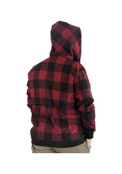 Mode Xl Erkek Oduncu Kapsonlu Sweat Pocket 21574 Vişne 001
