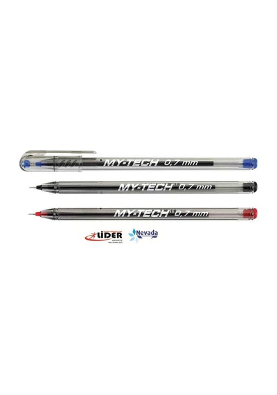 Pensan My-Tech Tükenmez Kalem 0.7 MM 25'li Paket A-Kırmızı