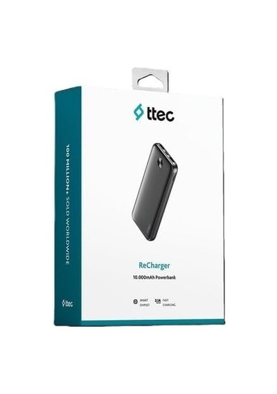 Recharger 10.000mah Taşınabilir Hızlı Şarj Aleti/powerbank Siyah-2bb234s Diğer