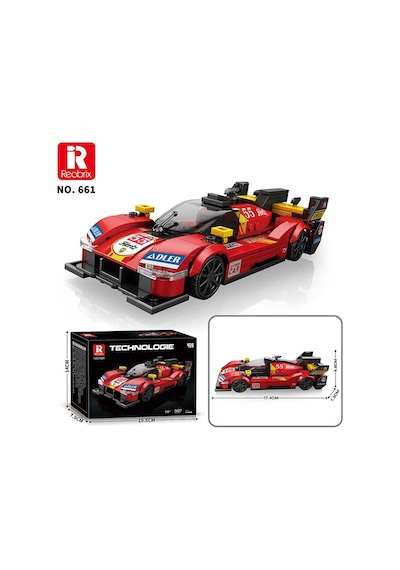 Reobrix Technic 661 Ferrari 499p Spor Araba Yaratıcı Yapı Blok Seti Building Blocks - 307 Parça
