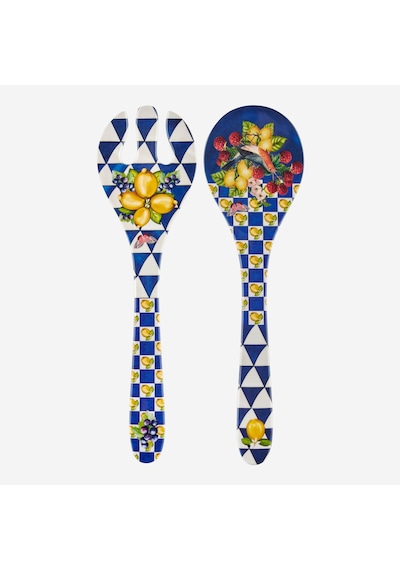 Mavi Melamin Servis Seti 28 Cm