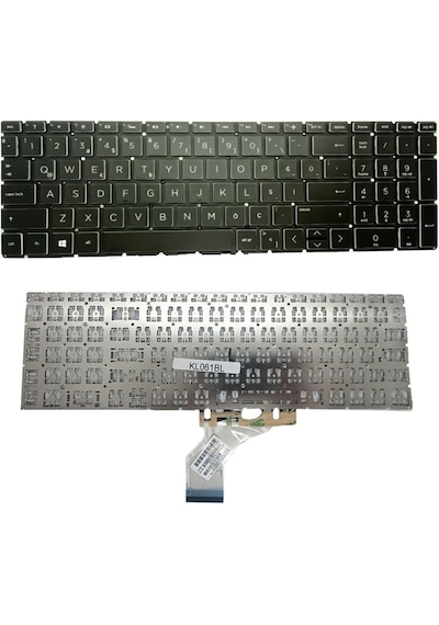 HP Uyumlu 15-Da2000Nt 8Bm81Ea, 15-Da2001Nt 8Bm89Ea Işıklı Klavye - 451608015