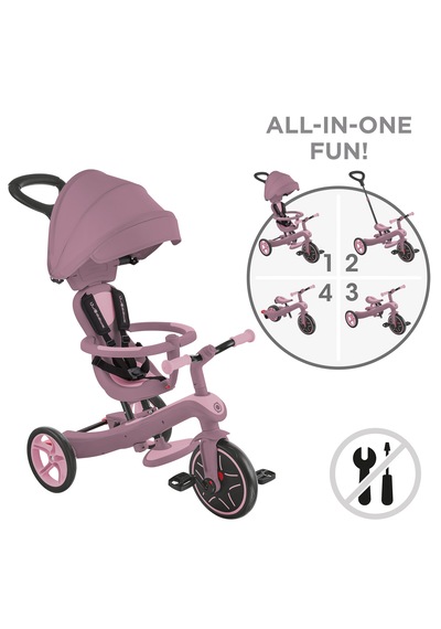 Explorer 4in1 Trike Bisiklet Ecologic Açık Pembe