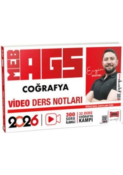 Yargı Yayınları 2026 Meb Ags Öğretmen Adayları İçin Coğrafya Video Ders Notları