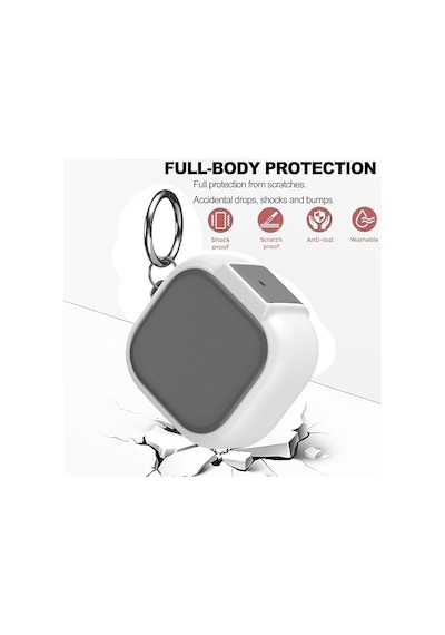 Galaxy Buds4 Ve Buds4 Pro Uyumlu Güvenlik Kilitli Telefon Standı Fonksiyonlu Premium Kulaklık Kılıfı Beyaz