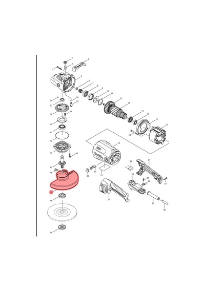 Makita GA7020 Siper Ürün Kodu 122889-7