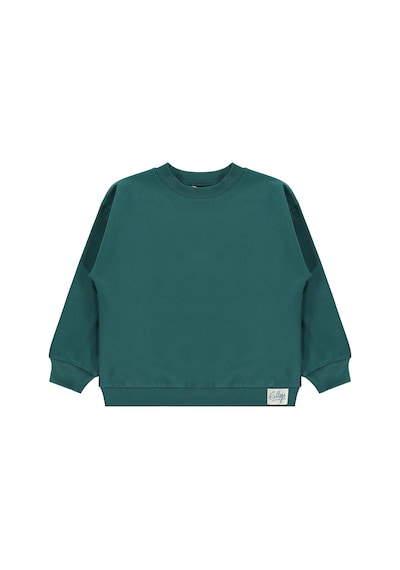 Civil Boys Basic 6-9 Yaş Sweatshirt - Yeşil Koyu Yeşil