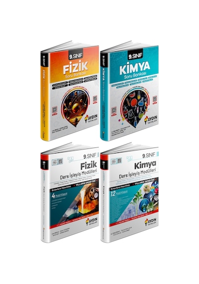 Aydın 2025 9. Sınıf Fizik + Kimya Ders Anlatım Fasikülleri + Konu Özetli Soru 4kitap