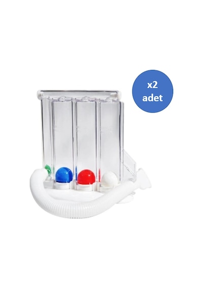 Triflo Solunum Egzersiz Cihazı Nefes Egzersiz Aleti 3 Top 2 Adet