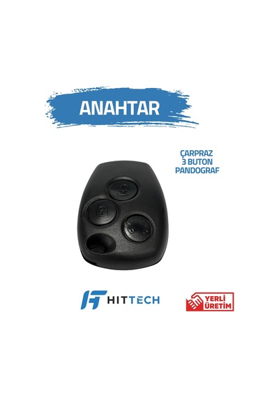 Renault - Master 3 Uyumlu 3 Buton Pandoğraf Anahtar Kabı