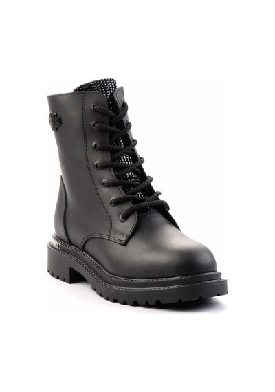 Harley Davidson Black Hakiki Deri Kadın Bot & Bootie Hd0777004203 Black