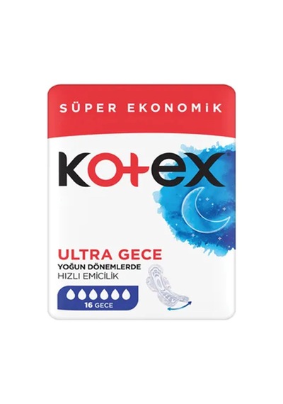 4 Adet Kotex Ultra Ped Gece 16'lı