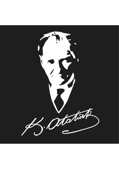 Mustafa Kemal Atatürk Imzalı Sticker Atatürk Sticker Oto Sticker (244552926)