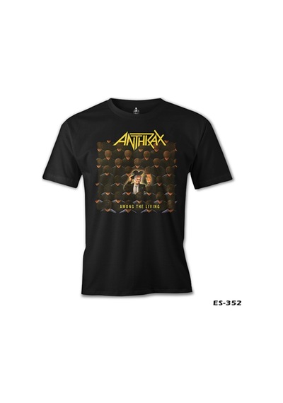 Anthrax - Among The Living Siyah Erkek Tshirt