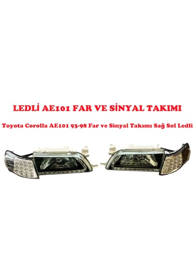 Toyota Corolla Ae101 Kasa 1993-1998 Far+sinyal Takımı Ledli.. Takım