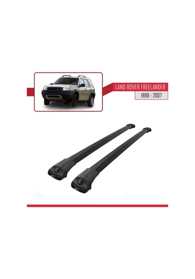 Land Rover Freelander 1998-2007 Arası İle Uyumlu Ace-1 Ara Atkı Tavan Barı Siyah