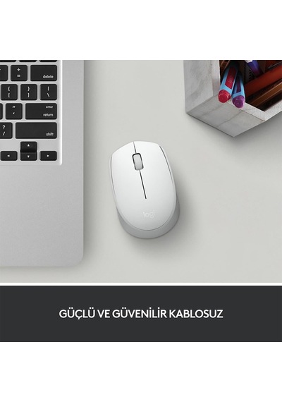 Logıtech 910-006867, M171 White, Usb Nano 2,4g Kablosuz, 1000dpi, Optik, 3 Tuşlu, 12ay Pil Ömrü, Mouse Sc-400