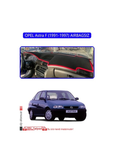 Opel Astra F 1991-1997 Aırbagsıztorpido Koruma Halısı Mavi Kenar