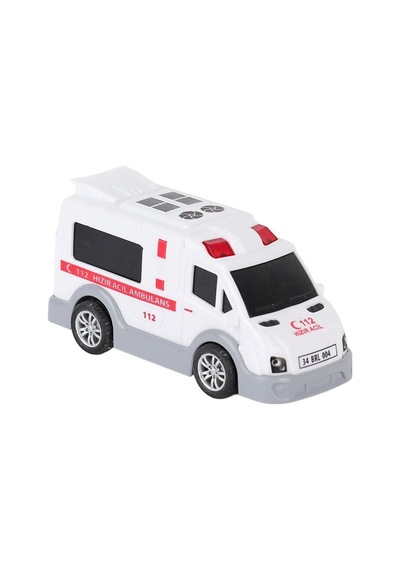 Urt004-01 Şehrin Kırılmazları Sürtmeli Ambulans -birlikt - 1 Adet Kırmızı
