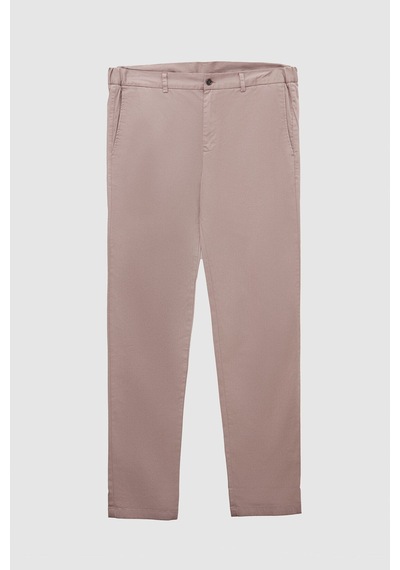 D's Damat Ds Damat Slim Fit Bej Armürlü Yan Beli Lastikli Esnek Likralı Yandan Cepli Chino Pantolon 2HCC3ORT20001 Bej