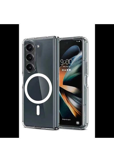 Samsung Galaxy Z Fold 6 Kılıf Magneticsafe Şeffaf Silikon - Şeffaf