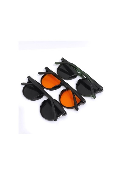 Siyah Oval Unisex Güneş Gözlüğü Çok Renkli