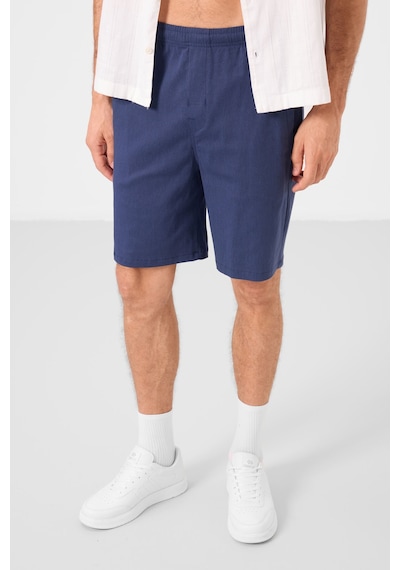 Tommylife Parlament Standart Fit Dokuma Hafif Esnek Chino Erkek Şort - 81292 Mavi